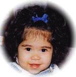 swiss dot infant hair bow